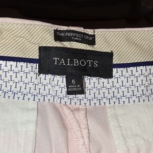 Talbots Pink Cropped Pants